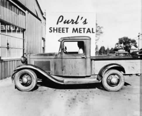 An old classic truck that Purl's originally operated with 65 years ago.