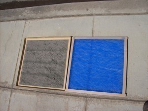 air filters, old and new