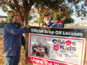 KISS Country and Purl's Sheet Metal helps out needy kids in Madera CA by collecting coats and jackets every year. 